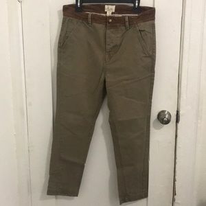 Urban Outfitters khaki tapered leg camping pant
